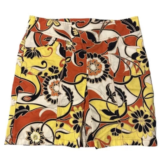 💚 5 For $25 ANN TATLOR Floral Patterned Skirt  Size 2 - Picture 1 of 5